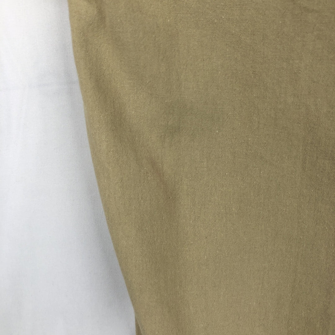Villanueva Short-Sleeve Open-Collar Mexican Shirt, Cuban Shirt, Boxy Shirt, Men's Size L (Equivalent), Vintage unclear Beige type Vintage Second Hand