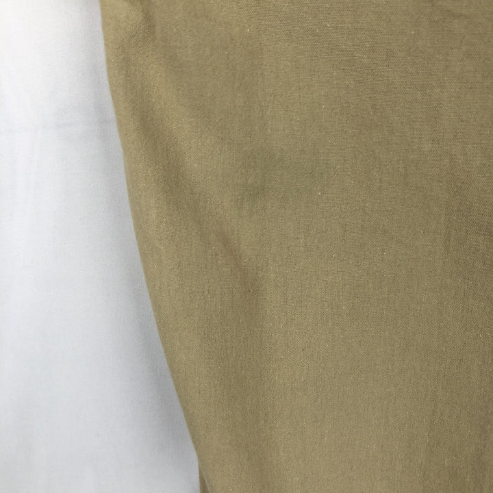 Villanueva Short-Sleeve Open-Collar Mexican Shirt, Cuban Shirt, Boxy Shirt, Men's Size L (Equivalent), Vintage unclear Beige type Vintage Second Hand