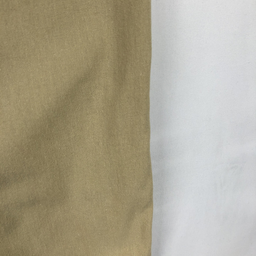 Villanueva Short-Sleeve Open-Collar Mexican Shirt, Cuban Shirt, Boxy Shirt, Men's Size L (Equivalent), Vintage unclear Beige type Vintage Second Hand
