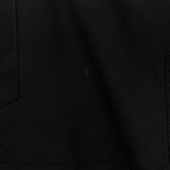 MONTE CARLO Short Sleeve Open Collar Mexican Shirt Cuban Shirt Box Shirt Men's XL polyester black type Vintage Second Hand
