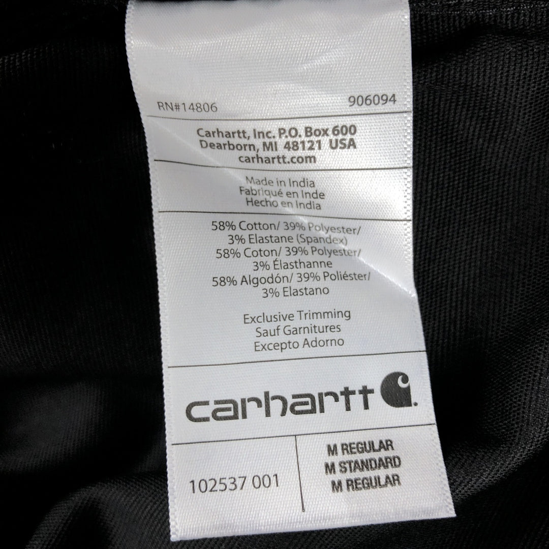 Carhartt Relaxed Fit Button-down Short Sleeve Work Shirt, Men's Medium cotton black type Vintage Second Hand
