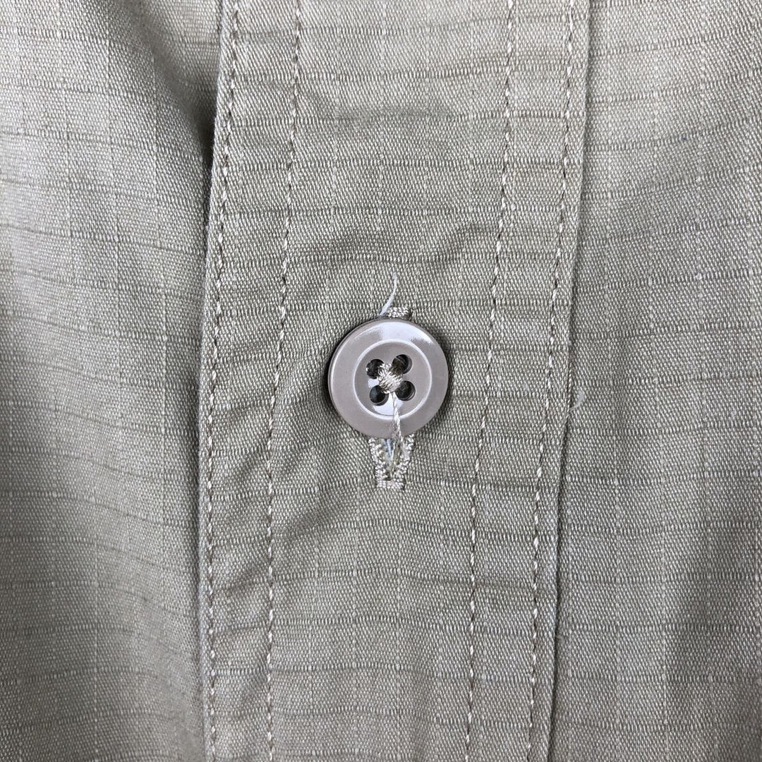Carhartt Ripstop Short-Sleeve Work Shirt, Men's Size XL polyester Beige type Vintage Second Hand
