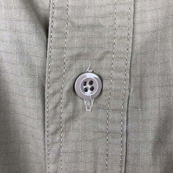 Carhartt Ripstop Short-Sleeve Work Shirt, Men's Size XL polyester Beige type Vintage Second Hand