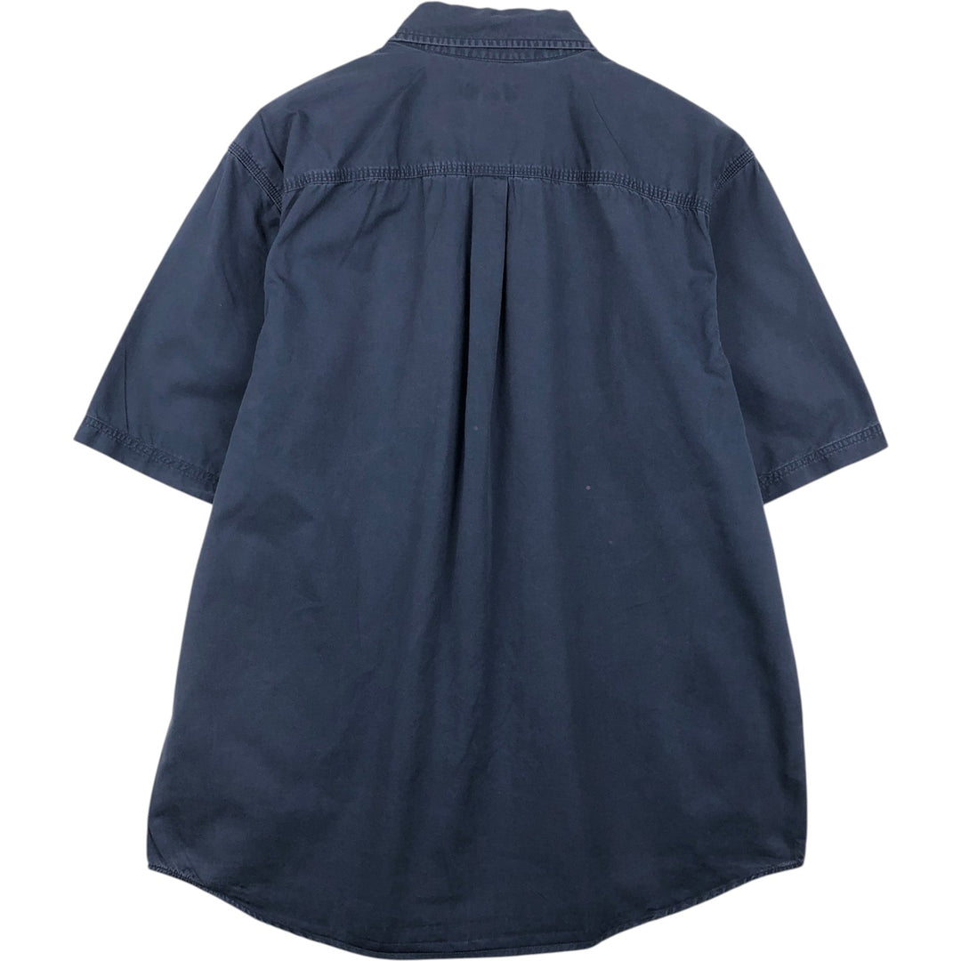 Carhartt Relaxed Fit Short-Sleeve Work Shirt, Men's Size XL (approx.) cotton navy blue type Vintage Second Hand