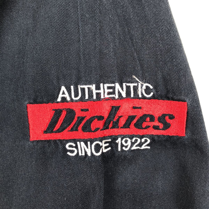Dickies short-sleeved work shirt, men's size XL. cotton navy blue type Vintage Second Hand