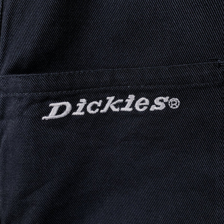 Dickies short sleeve work shirt, men's size L cotton navy blue type Vintage Second Hand