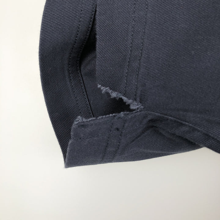 Dickies short sleeve work shirt, men's size L cotton navy blue type Vintage Second Hand