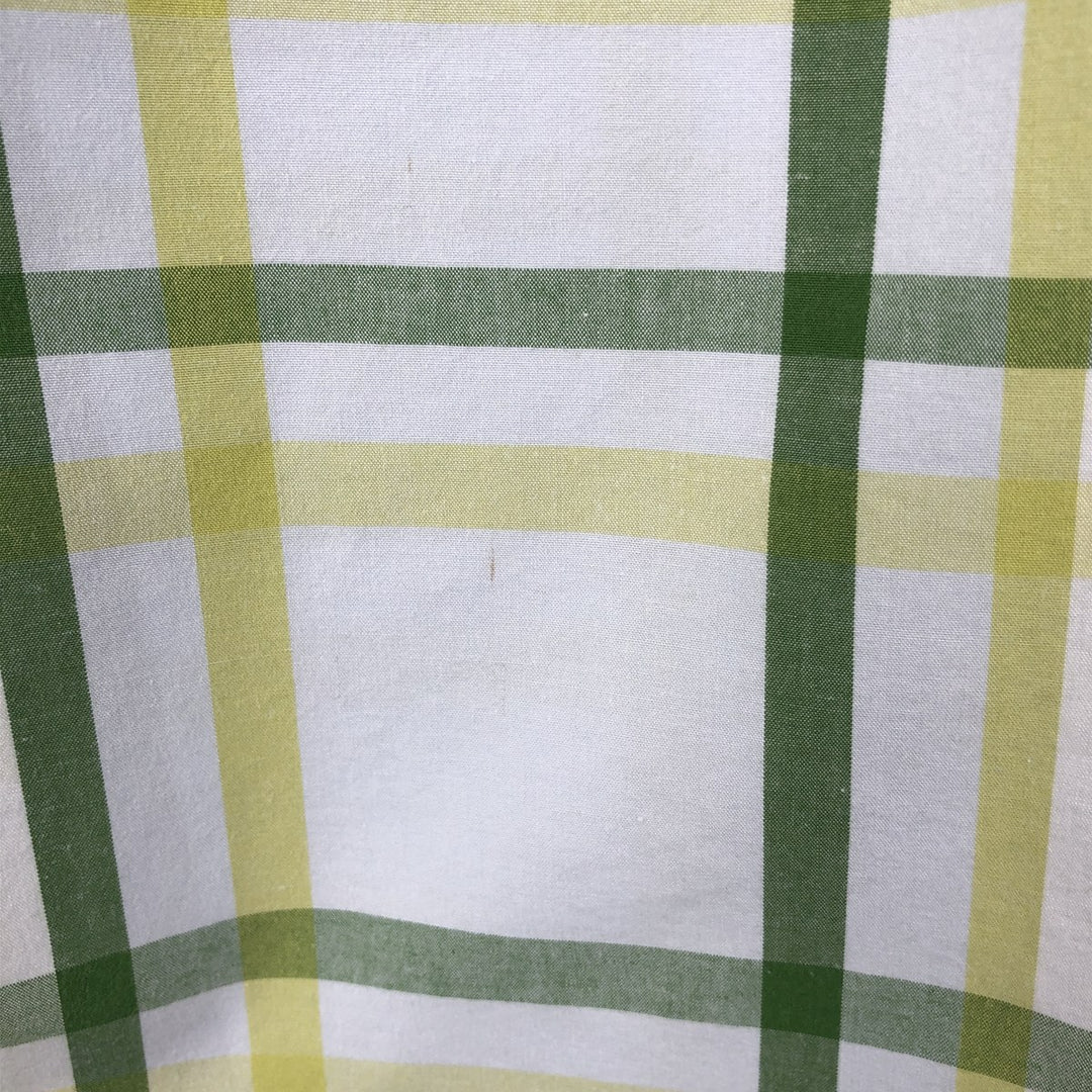 GAP RELAXED Short-Sleeve Cotton Check Shirt, Men's Size XL (approx.) cotton green type Vintage Second Hand