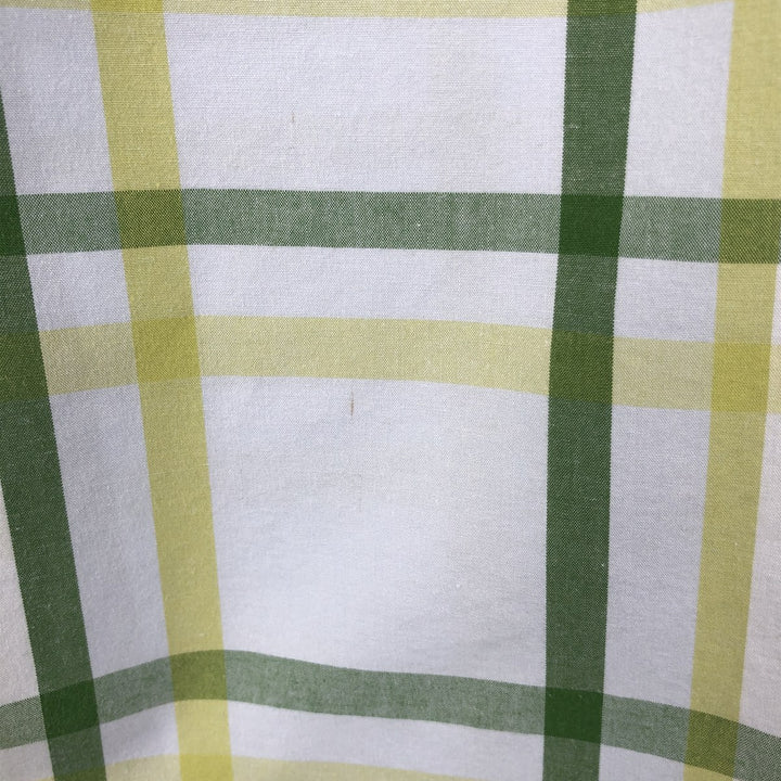 GAP RELAXED Short-Sleeve Cotton Check Shirt, Men's Size XL (approx.) cotton green type Vintage Second Hand