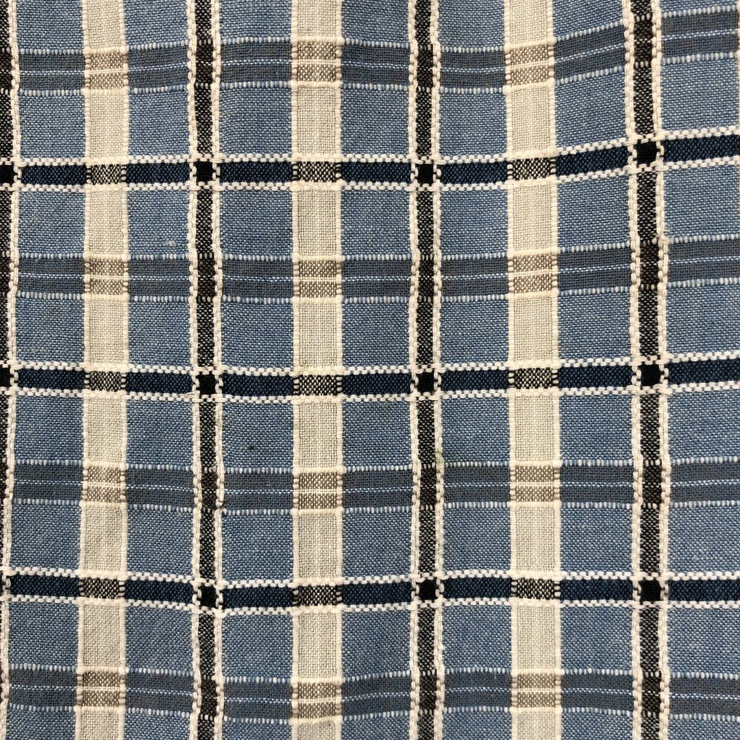 90s-00'S Columbia Short-Sleeve Button-Down Check Shirt, Men's Size XL (Equivalent), Vintage cotton Blue type light blue Vintage Second Hand