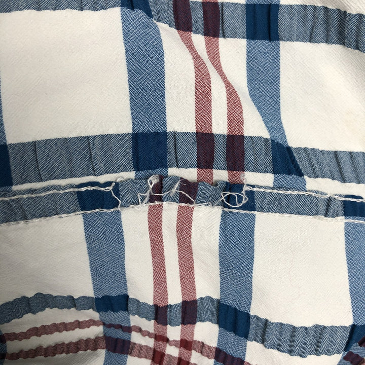 Patagonia seersucker short-sleeve check shirt, men's size M (approx.) unclear gray type Vintage Second Hand
