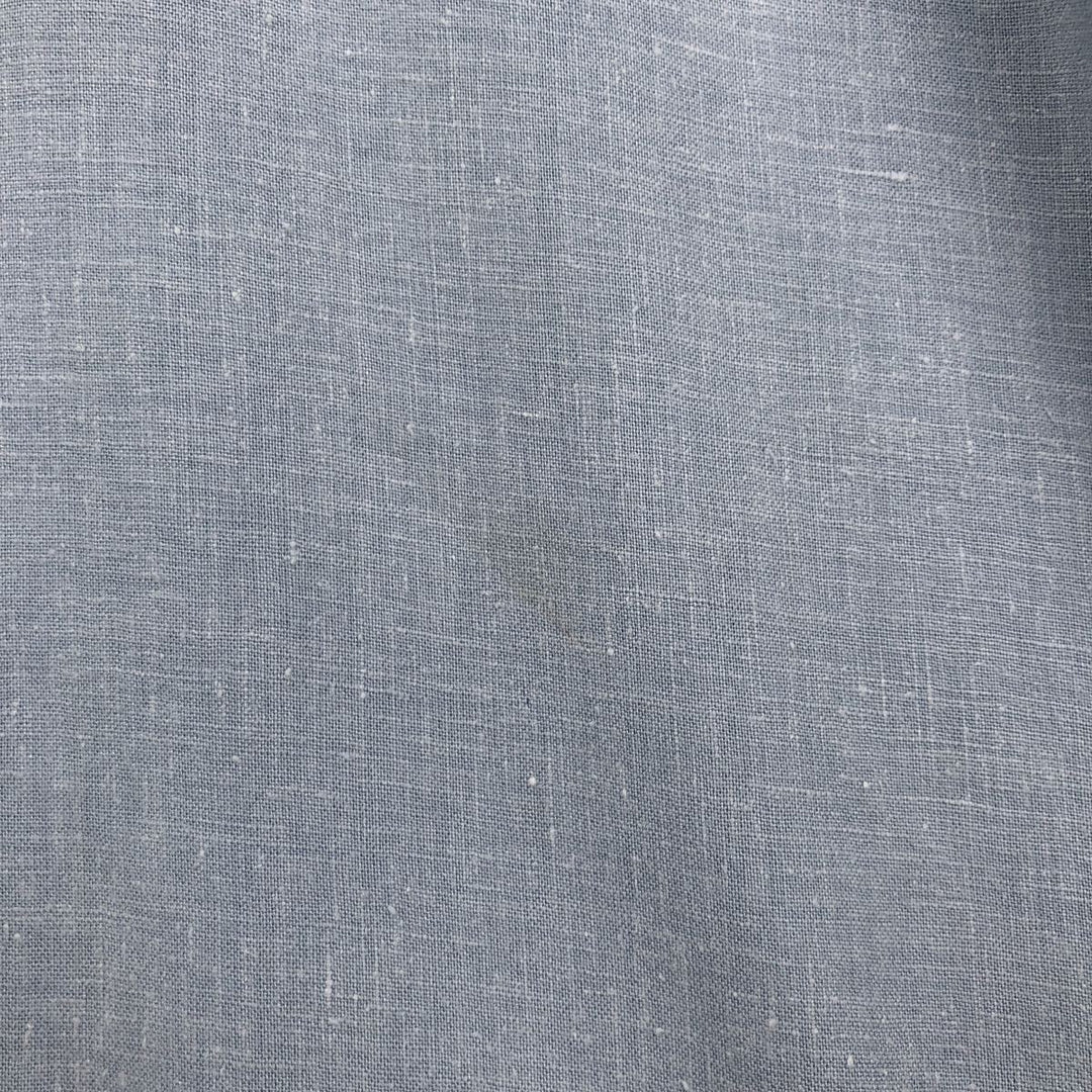 Orvis Short-Sleeve Tencel x Hemp Box Shirt, Men's Size M (approx.) Hemp Blue type light blue Vintage Second Hand