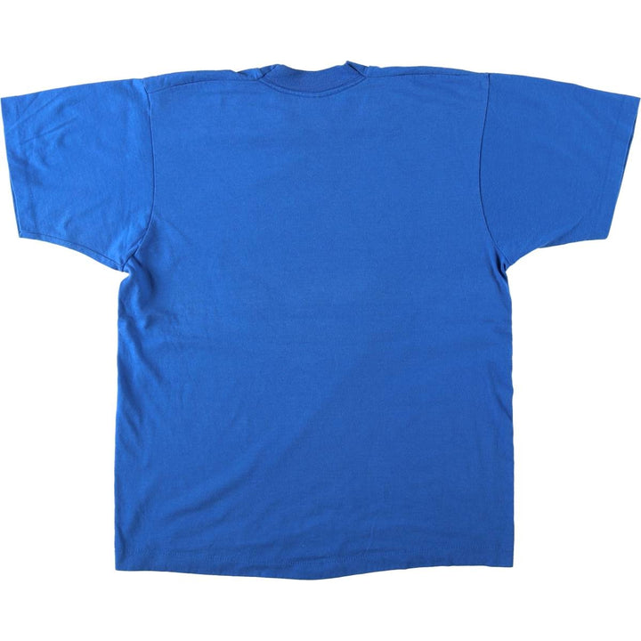 90'S Screen Stars Air Force One Print T-Shirt, Made in USA, Men's Size L (approx.), Vintage cotton blue type Vintage Second Hand