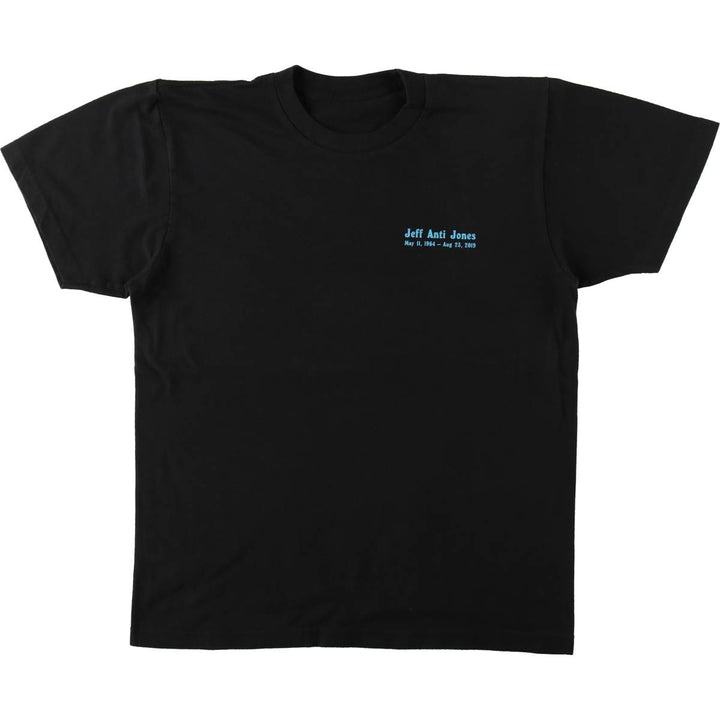 Printed T-shirt, Women's size M unclear black type Vintage Second Hand