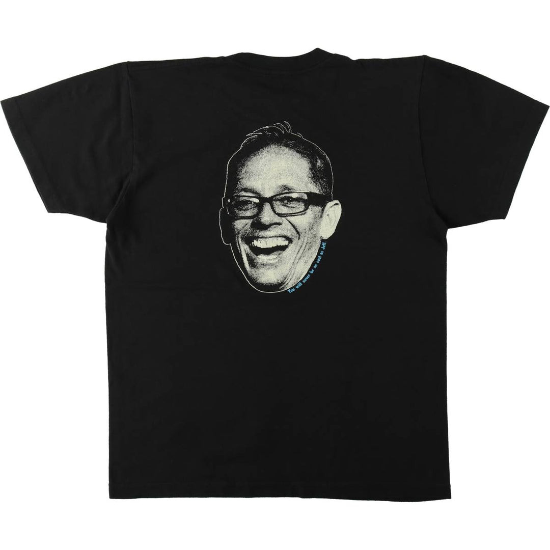 Printed T-shirt, Women's size M unclear black type Vintage Second Hand