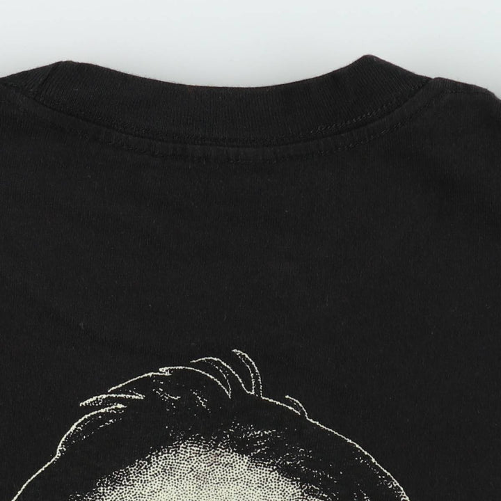 Printed T-shirt, Women's size M unclear black type Vintage Second Hand