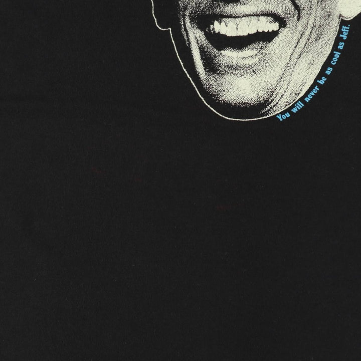 Printed T-shirt, Women's size M unclear black type Vintage Second Hand