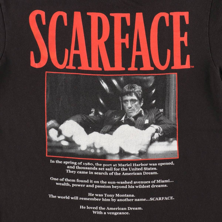 Ripple Junction Scarface Movie T-Shirt (Women's Size M) cotton black type Vintage Second Hand