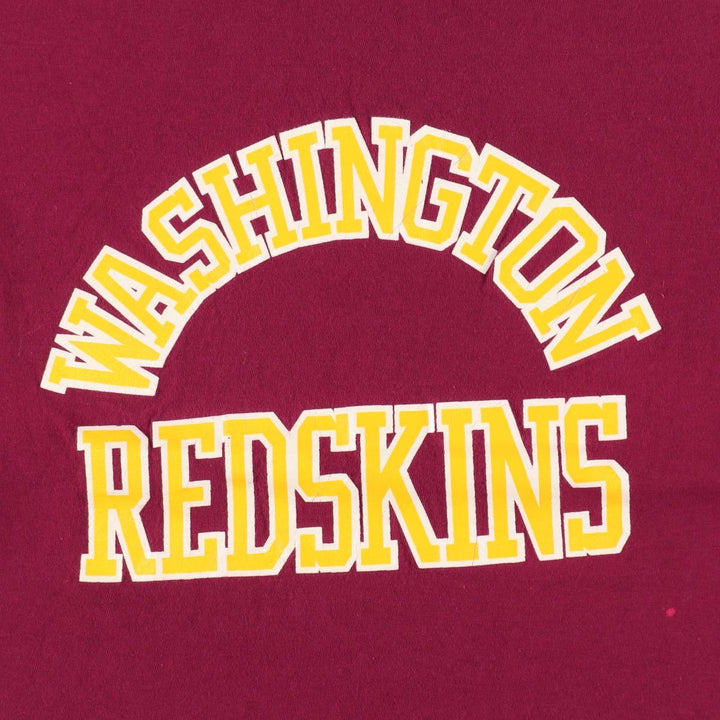 90'S Starter Washington Redskins sports print T-shirt, Made in USA, Men's size M equivalent, Vintage cotton wine-red Vintage Second Hand