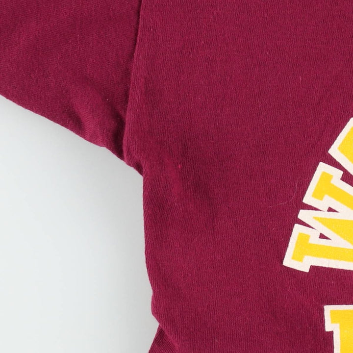 90'S Starter Washington Redskins sports print T-shirt, Made in USA, Men's size M equivalent, Vintage cotton wine-red Vintage Second Hand