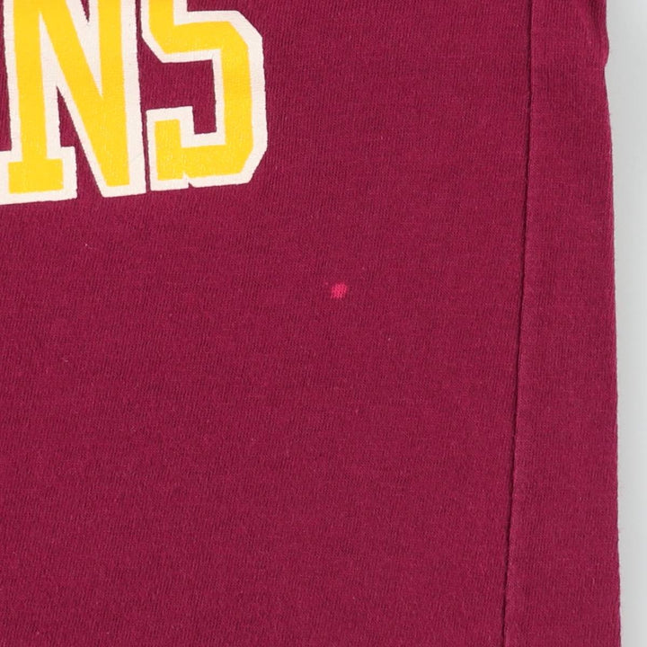 90'S Starter Washington Redskins sports print T-shirt, Made in USA, Men's size M equivalent, Vintage cotton wine-red Vintage Second Hand