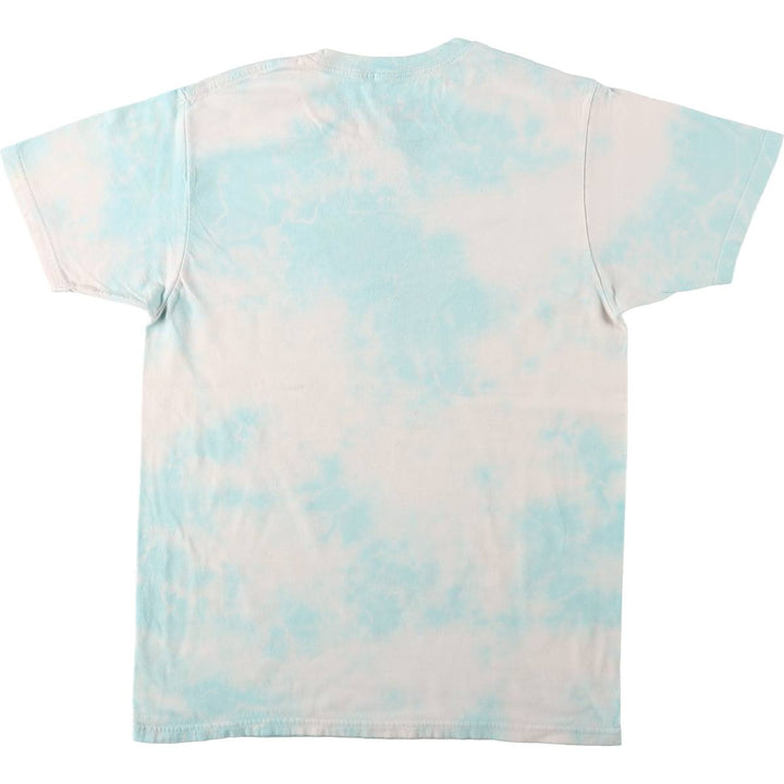 Ripple Junction Grateful Dead Tie-Dye Pattern Skull Pattern Band T-Shirt (Women's Size M) cotton Blue type light blue Vintage Second Hand