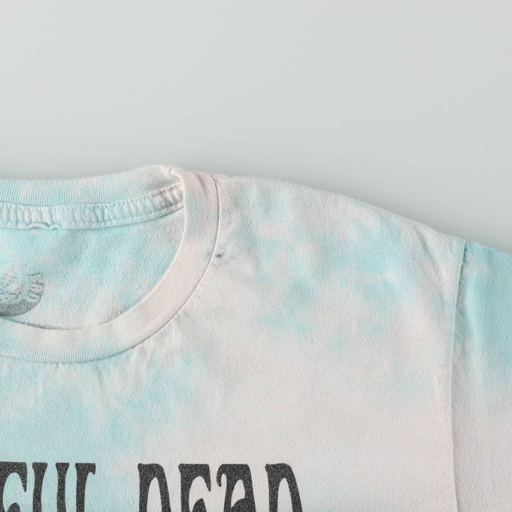 Ripple Junction Grateful Dead Tie-Dye Pattern Skull Pattern Band T-Shirt (Women's Size M) cotton Blue type light blue Vintage Second Hand