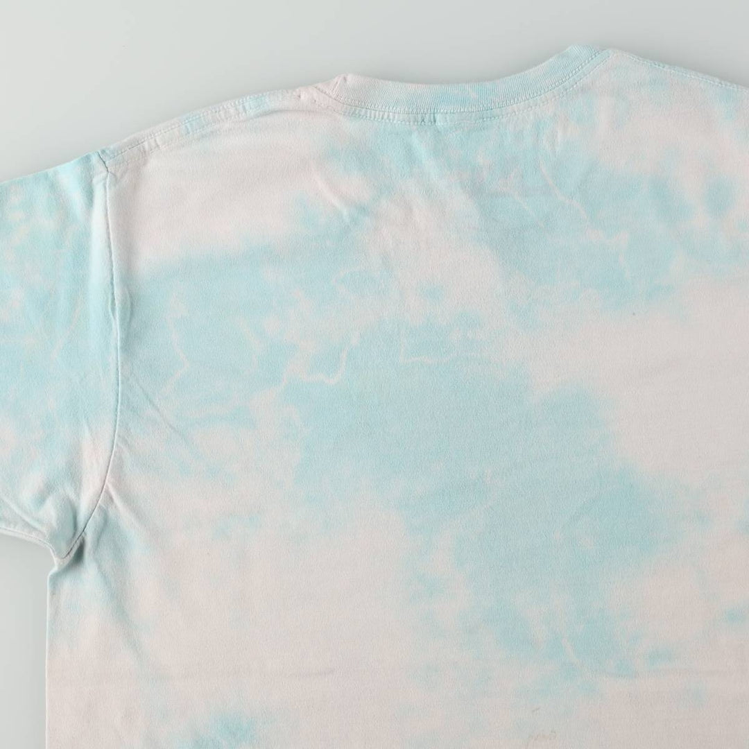 Ripple Junction Grateful Dead Tie-Dye Pattern Skull Pattern Band T-Shirt (Women's Size M) cotton Blue type light blue Vintage Second Hand