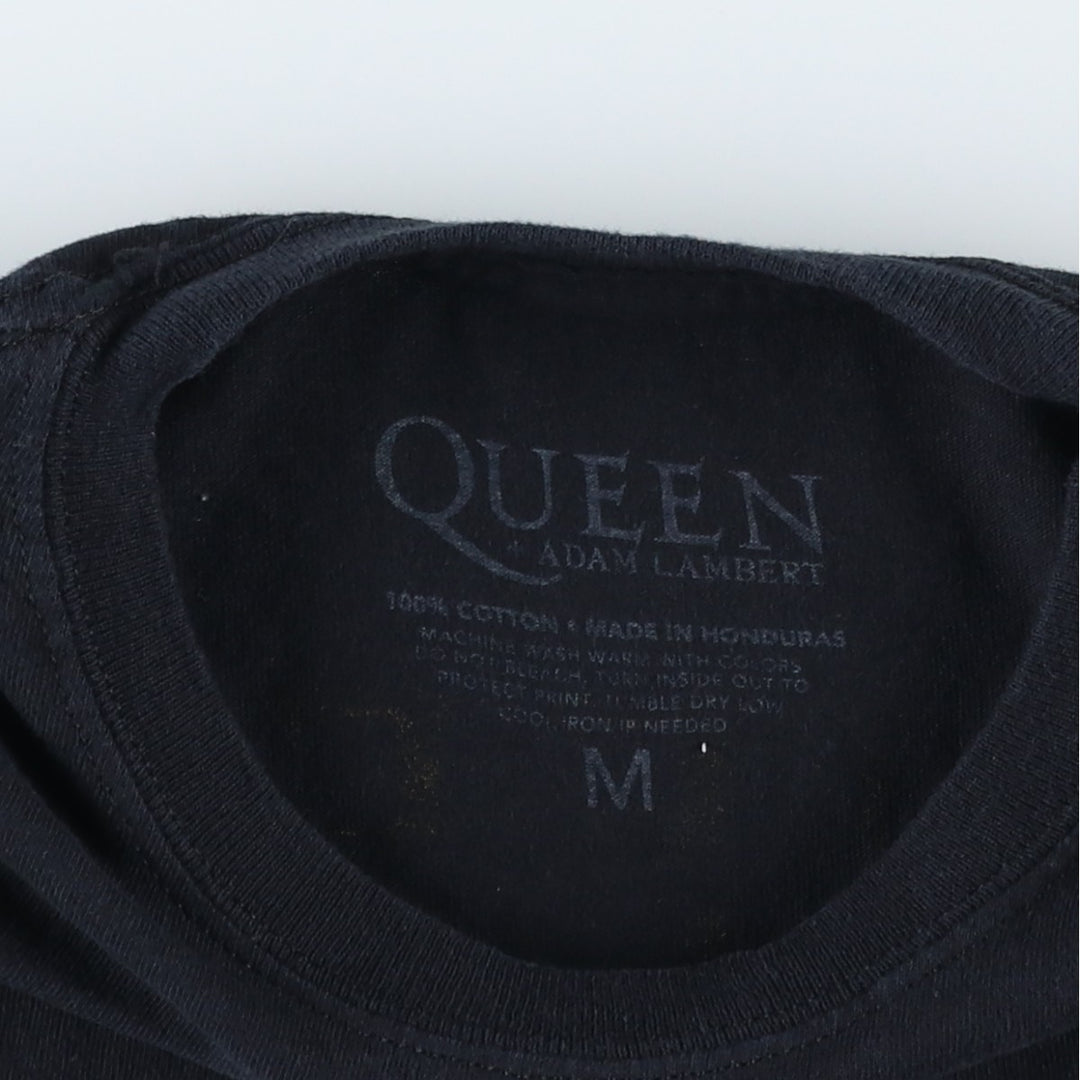 QUEEN band t-shirt, women's size M equivalent. cotton black type Vintage Second Hand