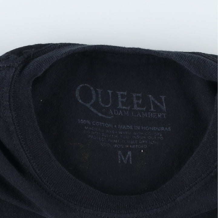 QUEEN band t-shirt, women's size M equivalent. cotton black type Vintage Second Hand