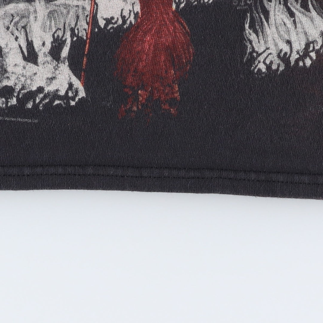IRON MAIDEN Sleeveless Cut-Off Band T-Shirt (Women's Size S) unclear black type Vintage Second Hand