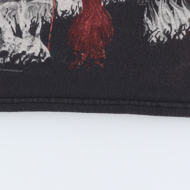 IRON MAIDEN Sleeveless Cut-Off Band T-Shirt (Women's Size S) unclear black type Vintage Second Hand