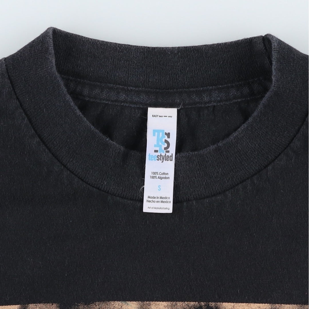 TEE STYLED THE CURE Band T-shirt (Women's size S) cotton black type Vintage Second Hand
