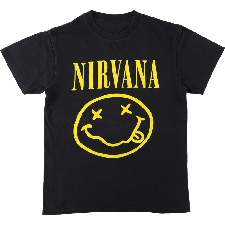 NIRVANA Nirvana Band T-shirt, Band T, Women's, Size S unclear black type Vintage Second Hand