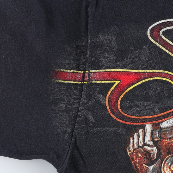 Gildan Heavy Cotton 2019 Sturgis Motorcycle Rally Skull Pattern Motorcycle T-Shirt (Women's Size M) cotton black type Vintage Second Hand