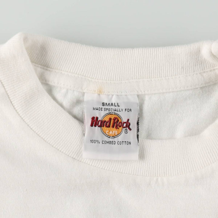 HARD ROCK CAFE Hard Rock Cafe Advertising T-shirt Men's Size Small cotton white type Vintage Second Hand