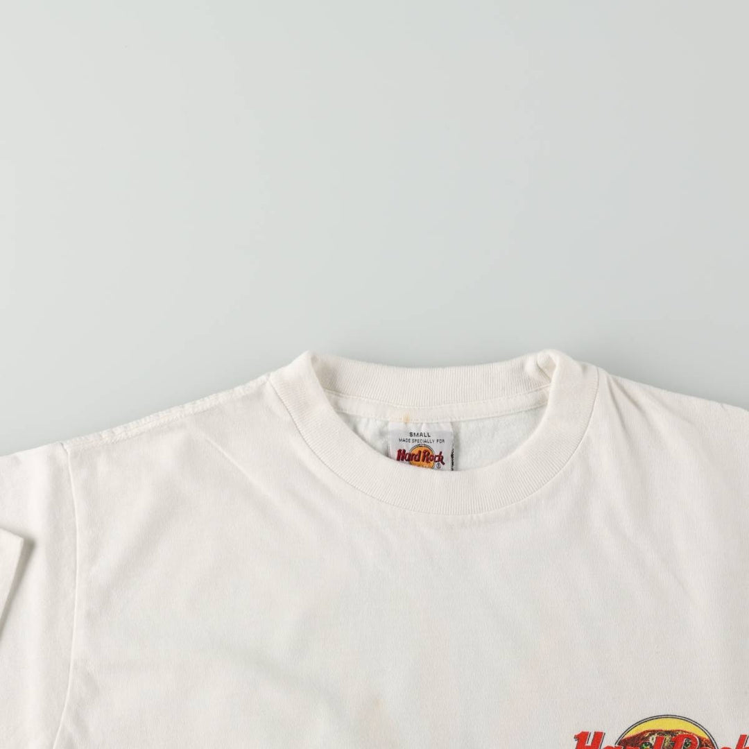 HARD ROCK CAFE Hard Rock Cafe Advertising T-shirt Men's Size Small cotton white type Vintage Second Hand