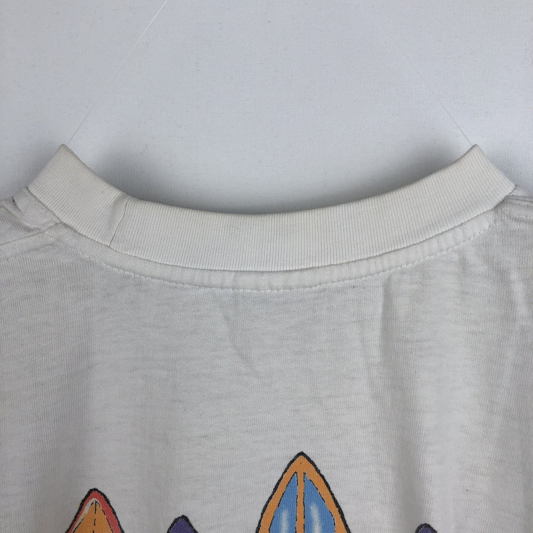 HARD ROCK CAFE advertising T-shirt, women's size M (approx.) cotton white type Vintage Second Hand