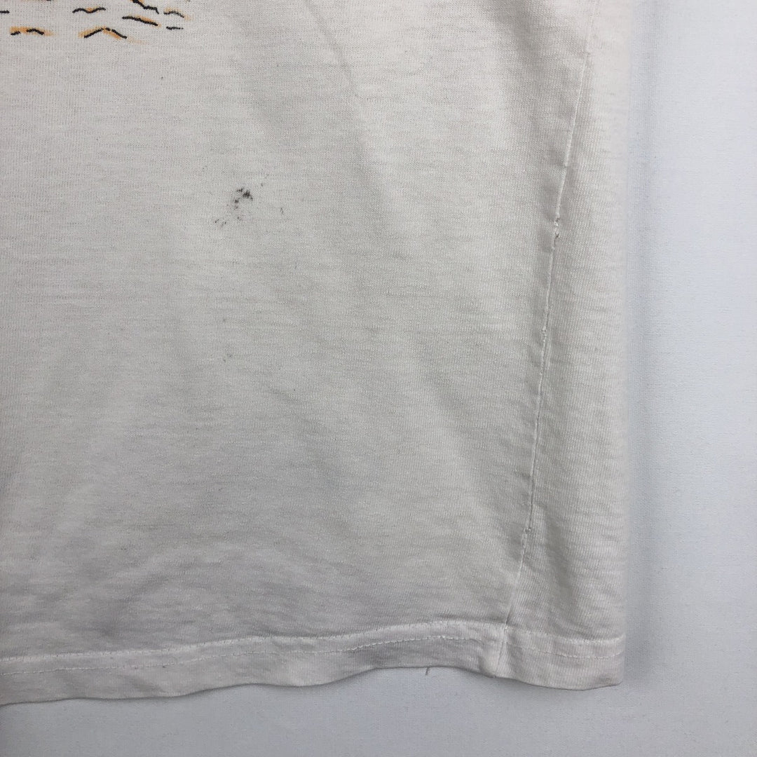 HARD ROCK CAFE advertising T-shirt, women's size M (approx.) cotton white type Vintage Second Hand