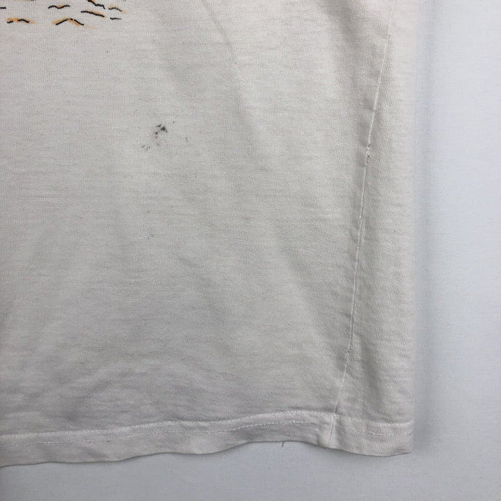 HARD ROCK CAFE advertising T-shirt, women's size M (approx.) cotton white type Vintage Second Hand