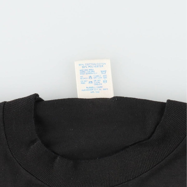 80'S Jerzees Raccoon Pattern Animal T-Shirt, Made in USA, Men's Size M (Equivalent), Vintage cotton black type Vintage Second Hand
