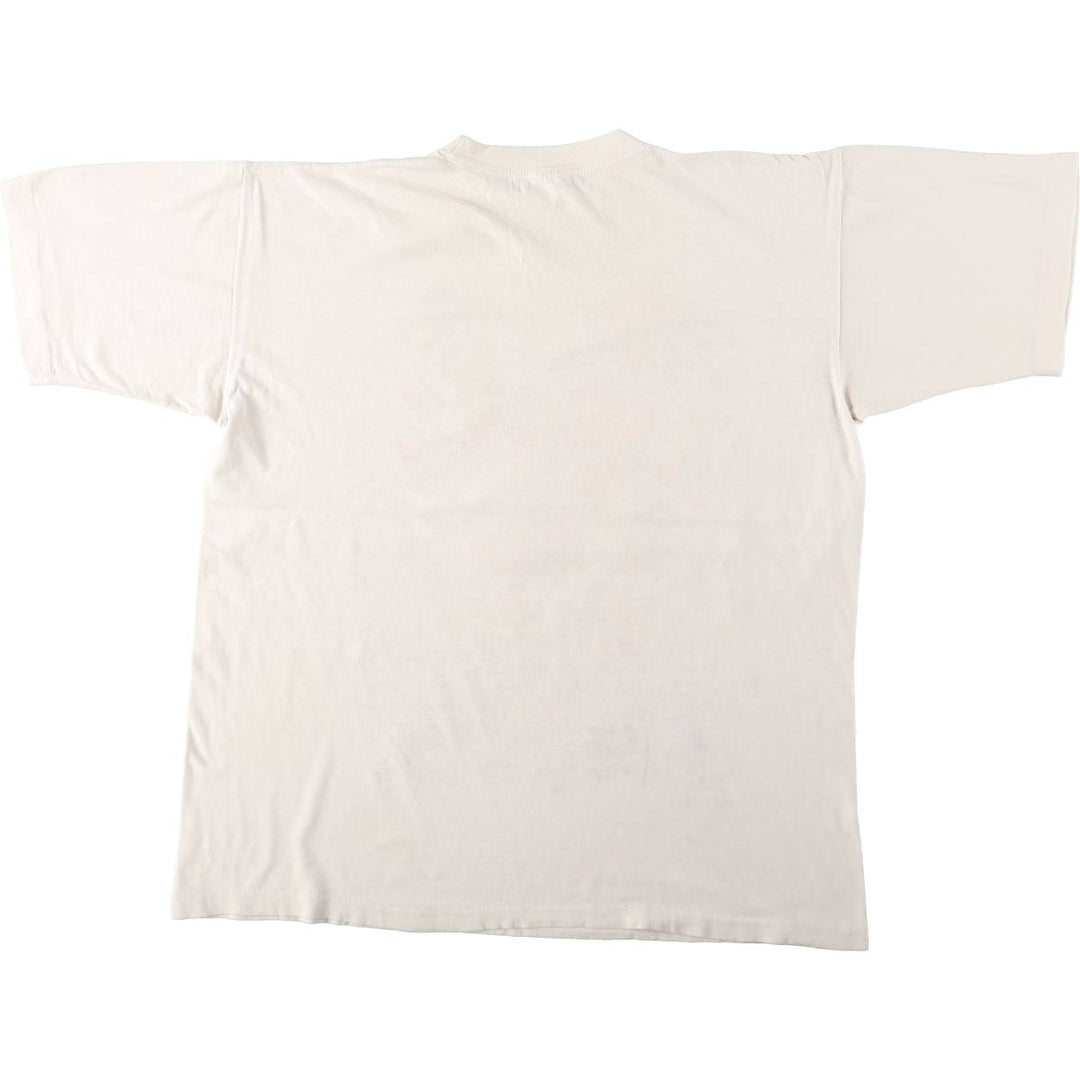 Printed T-shirt, Women's XL equivalent, Vintage unclear white type Vintage Second Hand
