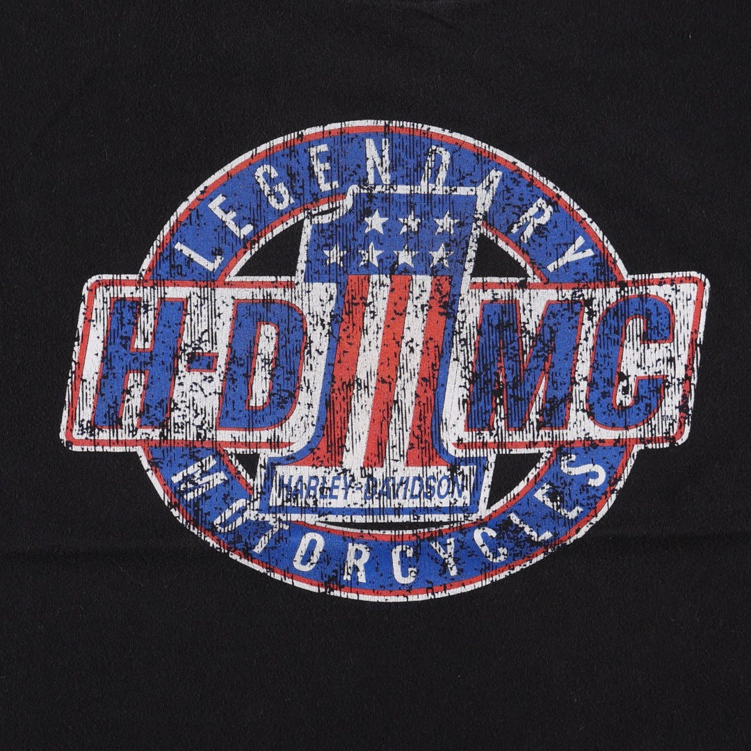 Harley-Davidson Motorcycle Bike T-shirt for women, size M cotton black type Vintage Second Hand