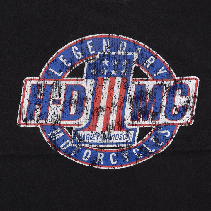 Harley-Davidson Motorcycle Bike T-shirt for women, size M cotton black type Vintage Second Hand
