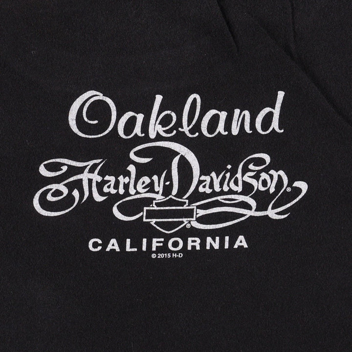 Harley-Davidson Motorcycle Bike T-shirt for women, size M cotton black type Vintage Second Hand