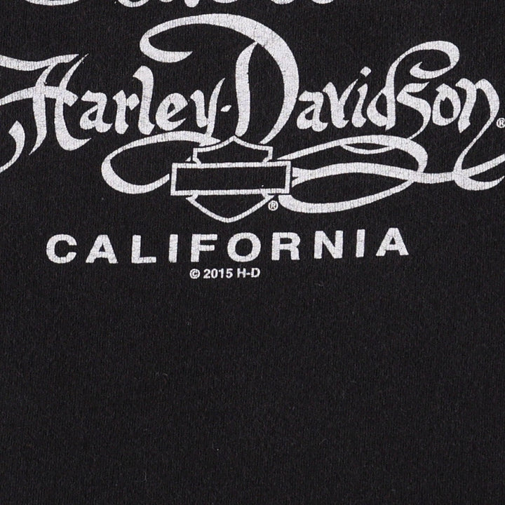 Harley-Davidson Motorcycle Bike T-shirt for women, size M cotton black type Vintage Second Hand
