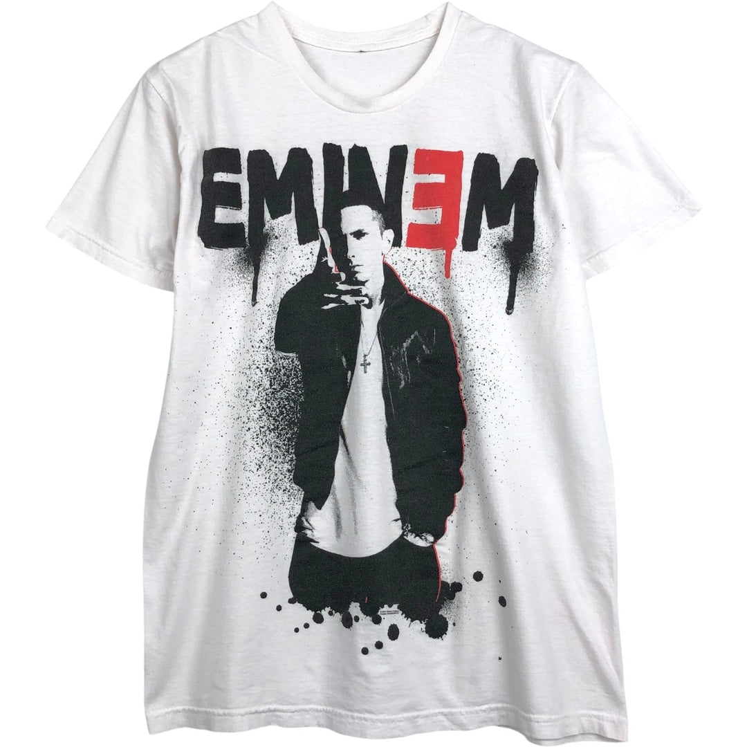 Eminem Rap T-Shirt (Women's Size M) unclear white type Vintage Second Hand