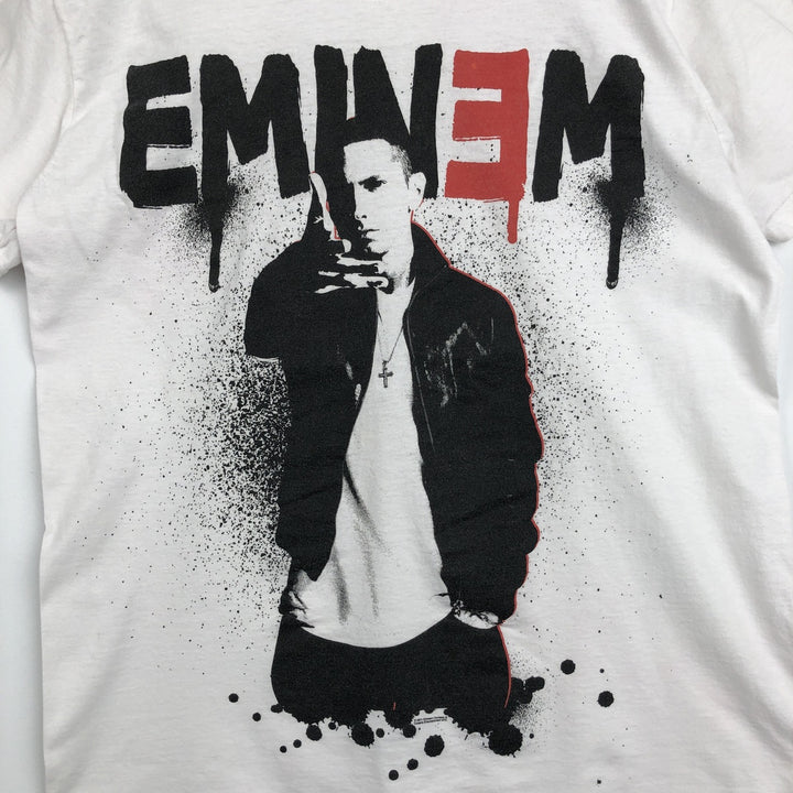 Eminem Rap T-Shirt (Women's Size M) unclear white type Vintage Second Hand