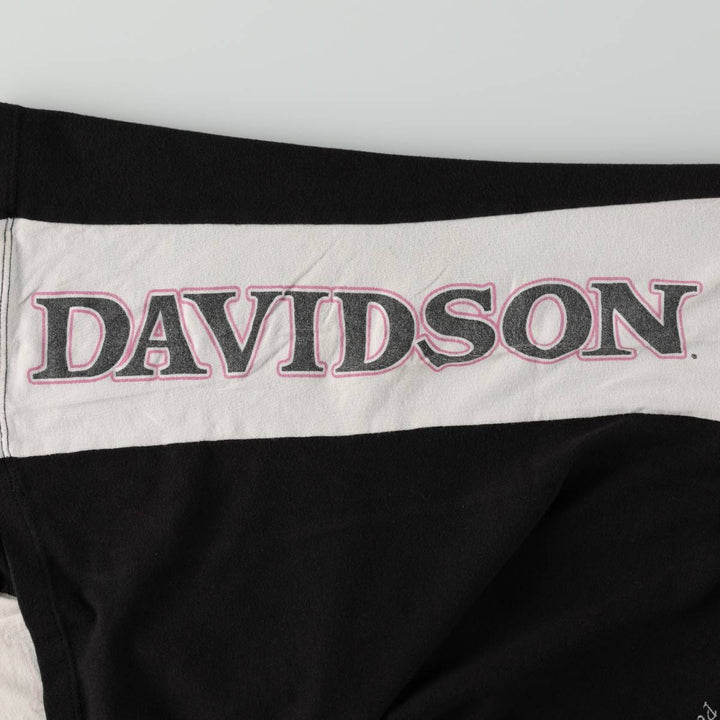 Harley-Davidson Rhinestone Motorcycle Tank Top, Made in USA, Women's Size S (approx.) cotton black type Vintage Second Hand