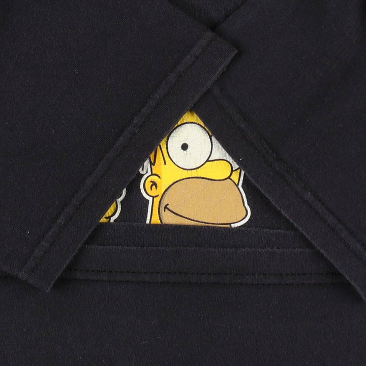 THE SIMPSONS Character Print T-Shirt (Women's Size S) cotton black type Vintage Second Hand